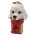 Χριστουγεννιάτικη Διακοσμητική Κρεμάστρα, Σκυλάκι με Κασκόλ (26cm)